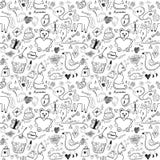 Girlish seamless pattern stock illustration Girlish seamless pattern stock illustration