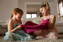 Girls stuff. Little sisters. royalty free stock photo Girls stuff. Little sisters. royalty free stock photo