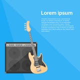 Gitara Elektryczna amplifikatoru Combo muzyka rockowa Obrazy Stock Gitara Elektryczna amplifikatoru Combo muzyka rockowa Obrazy Stock