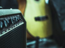 GITARREN-Anlagengriffe der alten Weinlese Retro- Audio lizenzfreie stockfotos GITARREN-Anlagengriffe der alten Weinlese Retro- Audio lizenzfreie stockfotos