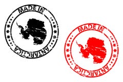 Gjort i Antarktis den rubber stämpeln vektor illustrationer Gjort i Antarktis den rubber stämpeln vektor illustrationer