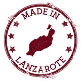 Gjort i den Lanzarote stämpeln vektor illustrationer Gjort i den Lanzarote stämpeln vektor illustrationer