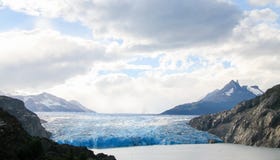 Glacier in Torres del Paine National Park in Patagonia, Chile stock images Glacier in Torres del Paine National Park in Patagonia, Chile stock images