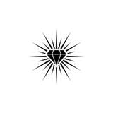 Glans diamantembleem royalty-vrije illustratie Glans diamantembleem royalty-vrije illustratie