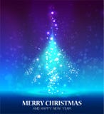 Glanzende Kerstmisboom stock illustratie Glanzende Kerstmisboom stock illustratie
