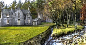 Glas-allt-Shiel by the shore of Loch Muick in Aberdeenshire, Scotland stock images Glas-allt-Shiel by the shore of Loch Muick in Aberdeenshire, Scotland stock images