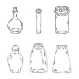 Glasflaskaklotter ocks? vektor f?r coreldrawillustration Design f?r att f?rga royaltyfri illustrationer Glasflaskaklotter ocks? vektor f?r coreldrawillustration Design f?r att f?rga royaltyfri illustrationer