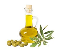 Glass bottle of premium olive oil and some olives with a branch isolated stock photos Glass bottle of premium olive oil and some olives with a branch isolated stock photos