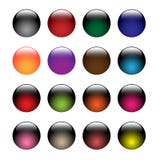 Glass Buttons Royalty Free Stock Photos