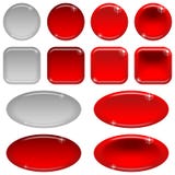 Glass Buttons, Set Stock Photography