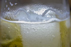 Glass of cold beer with condensed water stock image Glass of cold beer with condensed water stock image