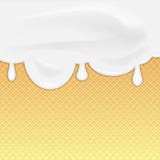 Glass eller kräm smältt dillandebakgrund också vektor för coreldrawillustration stock illustrationer Glass eller kräm smältt dillandebakgrund också vektor för coreldrawillustration stock illustrationer