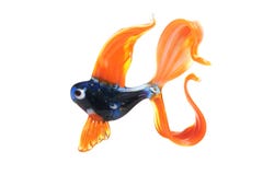 Glass figure of fish. Royalty Free Stock Images Glass figure of fish. Royalty Free Stock Images