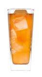 Glass with ice cubes on a white royalty free stock images Glass with ice cubes on a white royalty free stock images