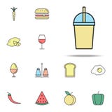 glass of juice colored icon. food icons universal set for web and mobile vector illustration glass of juice colored icon. food icons universal set for web and mobile vector illustration