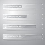 Glass plates with numbering. Template for your business presentation. royalty free illustration Glass plates with numbering. Template for your business presentation. royalty free illustration