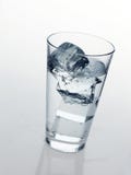 Glass With Cold Mineral Water Royalty Free Stock Images