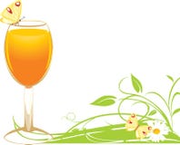 Glass With Orange Juice Stock Photo
