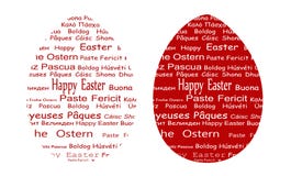 Fröhliche Ostern Mehrsprachig Stockfotografie - Bild: 38483882