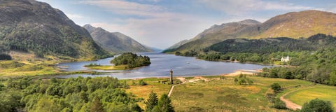 Glenfinnan Monument And Loch Shiel,Scotland Royalty Free Stock Images Glenfinnan Monument And Loch Shiel,Scotland Royalty Free Stock Images