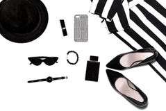 Gli accessori delle donne su superiore, alla moda, le cose delle donne di modo fotografia stock libera da diritti Gli accessori delle donne su superiore, alla moda, le cose delle donne di modo fotografia stock libera da diritti