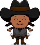 Glimlachend Beeldverhaal Weinig Gunfighter vector illustratie Glimlachend Beeldverhaal Weinig Gunfighter vector illustratie