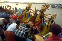 gliniani durga festiwalu idolów ind s fotografia stock gliniani durga festiwalu idolów ind s fotografia stock