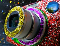 Glitter Camera. royalty free stock images Glitter Camera. royalty free stock images