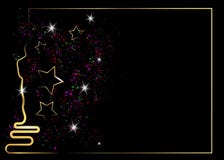 Glitter black background with golden statue silhouette. Academy award icon in flat style. Gold Silhouette statue icon. Films vector illustration Glitter black background with golden statue silhouette. Academy award icon in flat style. Gold Silhouette statue icon. Films vector illustration