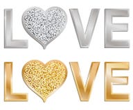 Glitter love vector illustration Glitter love vector illustration