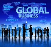 Global Business Meeting at Night stock photography Global Business Meeting at Night stock photography