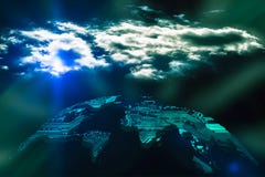 Global cloud computing concept stock image Global cloud computing concept stock image