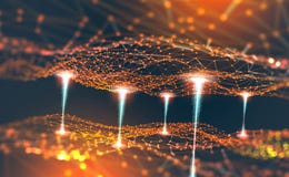 Global network. Blockchain. Polygon mesh 3D illustration. Neural networks and artificial intelligence royalty free illustration Global network. Blockchain. Polygon mesh 3D illustration. Neural networks and artificial intelligence royalty free illustration