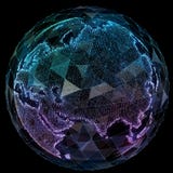 Global network internet technologies. Digital world map royalty free stock photos Global network internet technologies. Digital world map royalty free stock photos