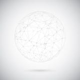 Global Network Lines with Dots Connection Vector Background stock illustration Global Network Lines with Dots Connection Vector Background stock illustration