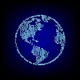 Global networking concept. Circuit board globe vector illustration. royalty free illustration Global networking concept. Circuit board globe vector illustration. royalty free illustration
