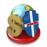 Global Protection Of Finance Royalty Free Stock Images