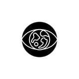 Global vision black icon concept. Global vision flat vector symbol, sign, illustration. vector illustration Global vision black icon concept. Global vision flat vector symbol, sign, illustration. vector illustration