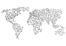 Globale of wereldverbindingen royalty-vrije illustratie Globale of wereldverbindingen royalty-vrije illustratie