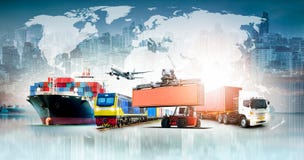 Globaler Unternehmenslogistik-Import-export Hintergrund stockbilder Globaler Unternehmenslogistik-Import-export Hintergrund stockbilder