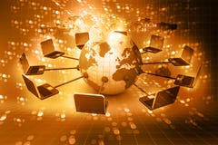 Globales Computernetz stock abbildung Globales Computernetz stock abbildung