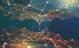 globalna sieć Blockchain 3D ilustracja Neural sieci i sztuczna inteligencja Pojęcie cyberprzestrzeń ilustracja wektor globalna sieć Blockchain 3D ilustracja Neural sieci i sztuczna inteligencja Pojęcie cyberprzestrzeń ilustracja wektor