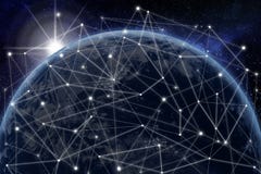 Globalnej sieci pojęcie 3D renderingu elementy ten wizerunek meblujący NASA ilustracja wektor Globalnej sieci pojęcie 3D renderingu elementy ten wizerunek meblujący NASA ilustracja wektor