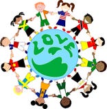 Globe d'amour de chemises d'indicateur de gosses illustration libre de droits Globe d'amour de chemises d'indicateur de gosses illustration libre de droits