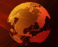 Globe de données illustration stock Globe de données illustration stock