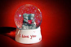 Globe de neige d'amour Photo stock Globe de neige d'amour Photo stock