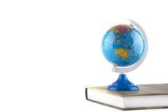 Globe du monde sur le manuel D'étude programmes licenciés à l'étranger Concept international d'école d'éducation image libre de droits Globe du monde sur le manuel D'étude programmes licenciés à l'étranger Concept international d'école d'éducation image libre de droits