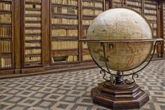 Globe in a library