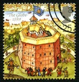 The Globe Theatre UK znaczek pocztowy zdjęcia stock The Globe Theatre UK znaczek pocztowy zdjęcia stock