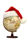 Globe With Santa Hat Stock Images Globe With Santa Hat Stock Images